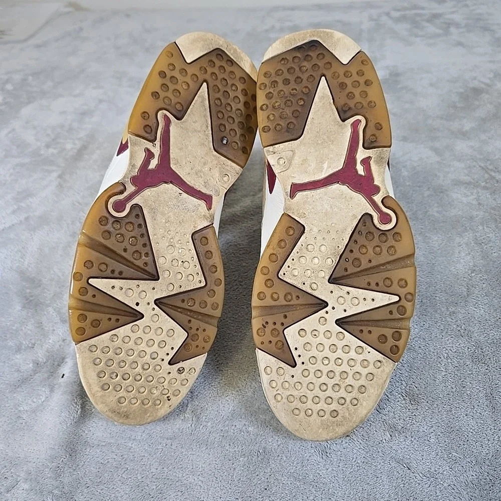 Air Jordan 6  Shoe Mens 9 Retro Maroon/White Sportwear Basketball‎ Streetwear